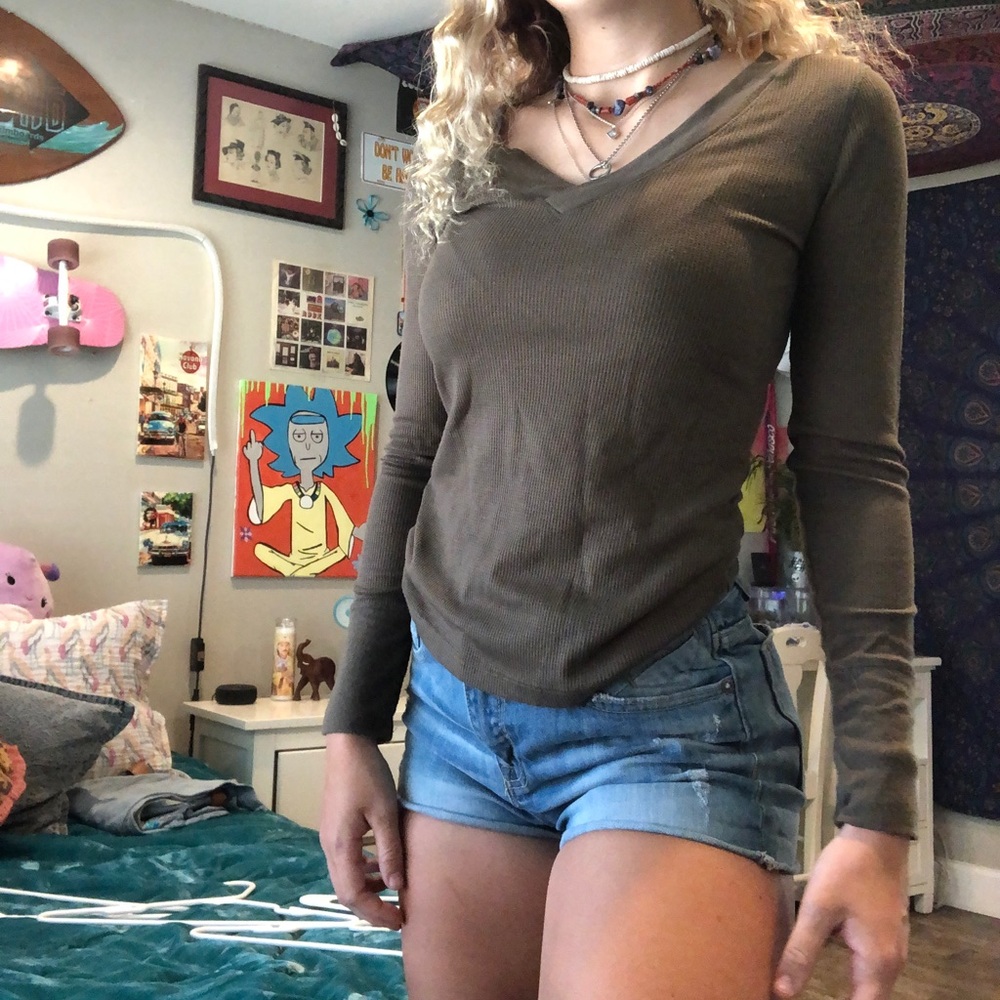 Army green long sleeve